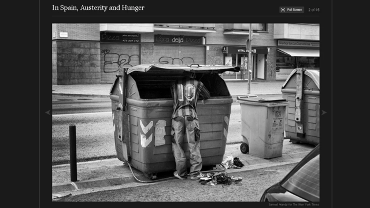 ‘The New York Times’ retrata con crudeza la «austeridad y el hambre» en España